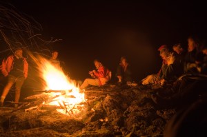 sitting-around-campfire