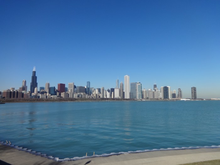 chicago skyline midday